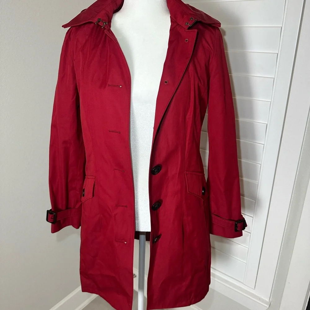 Michael kors Women's Red Button-Up Coat - Picture 2 of 13